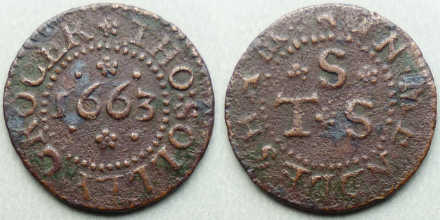 Mendlesham, Tho Solley 1663 farthing